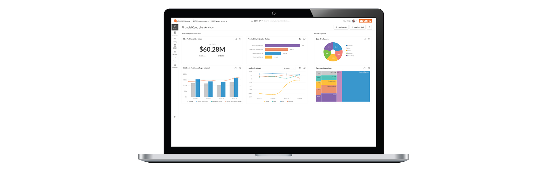 COINS Business Planning and Forecasting provides management with up-to-date operational and financial data at any point in time.